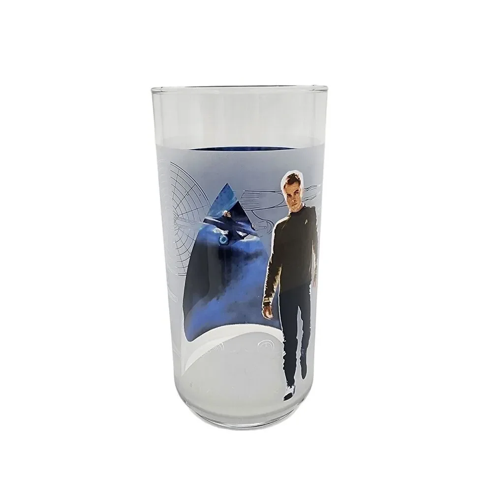 Star Trek 2009 Burger King Glass Captain James T Kirk Chris Pine USS Enterprise